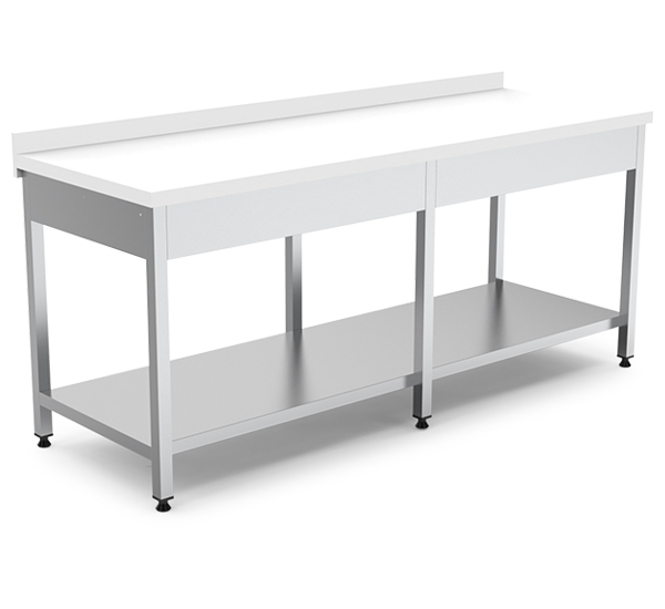 Çalışma Tezgahı Polietilen (Taban Raflı)